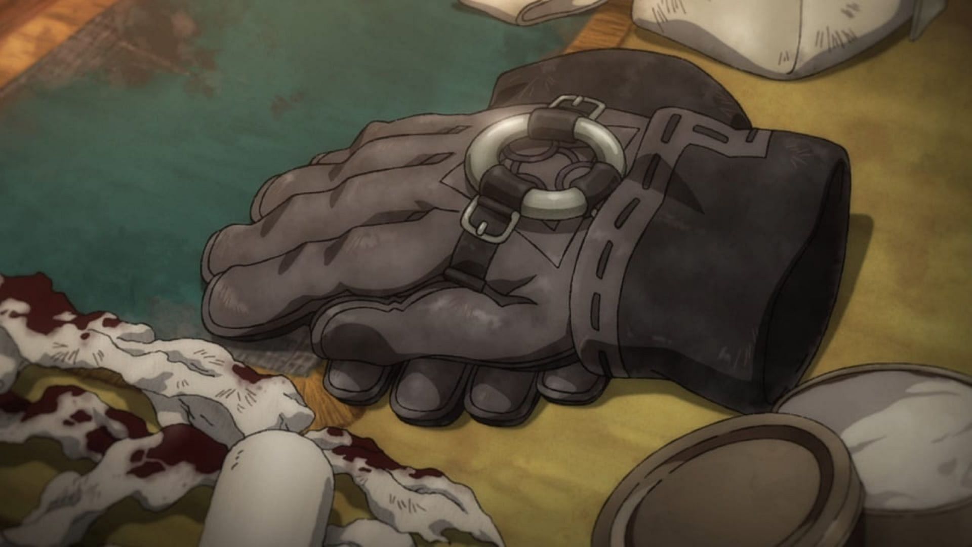 Rudo's gloves, as seen in the episode (Image via Bones Film)